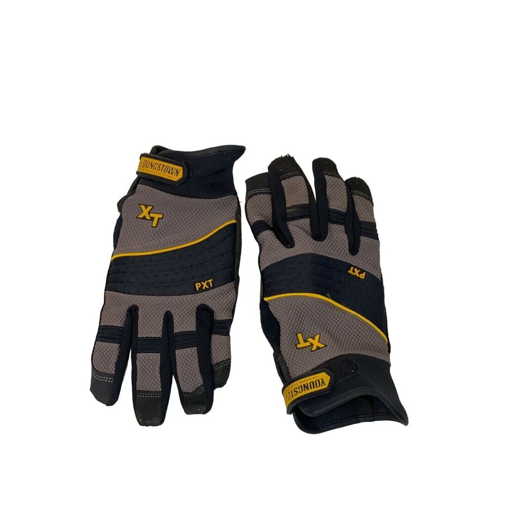 Youngstown Glove Company Pro XT Utility All Purpose Work Sz 9L L9 Black Gray